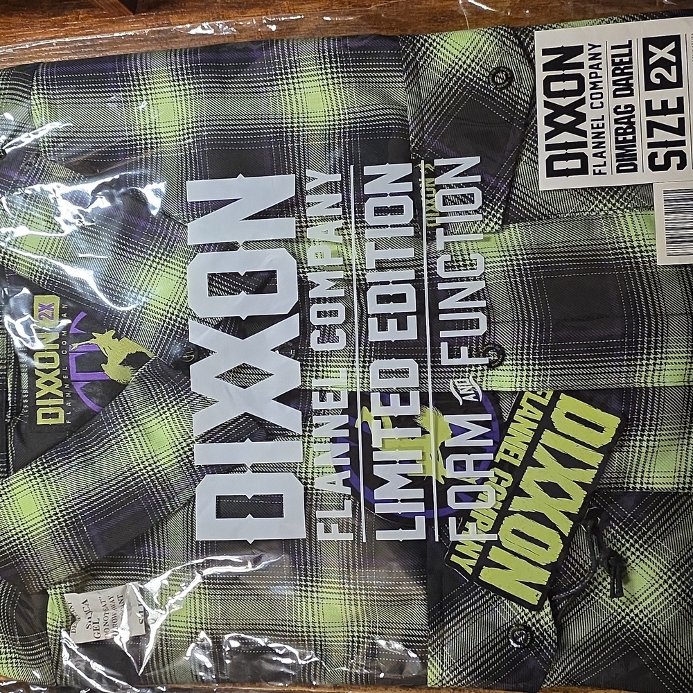 DIXXON 2XL DIMEBAG DARELL Men's Limited Edition Flannel Shirt - Picture 2 of 5